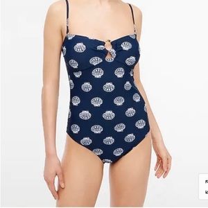 J Crew Seashell Bathing Suit